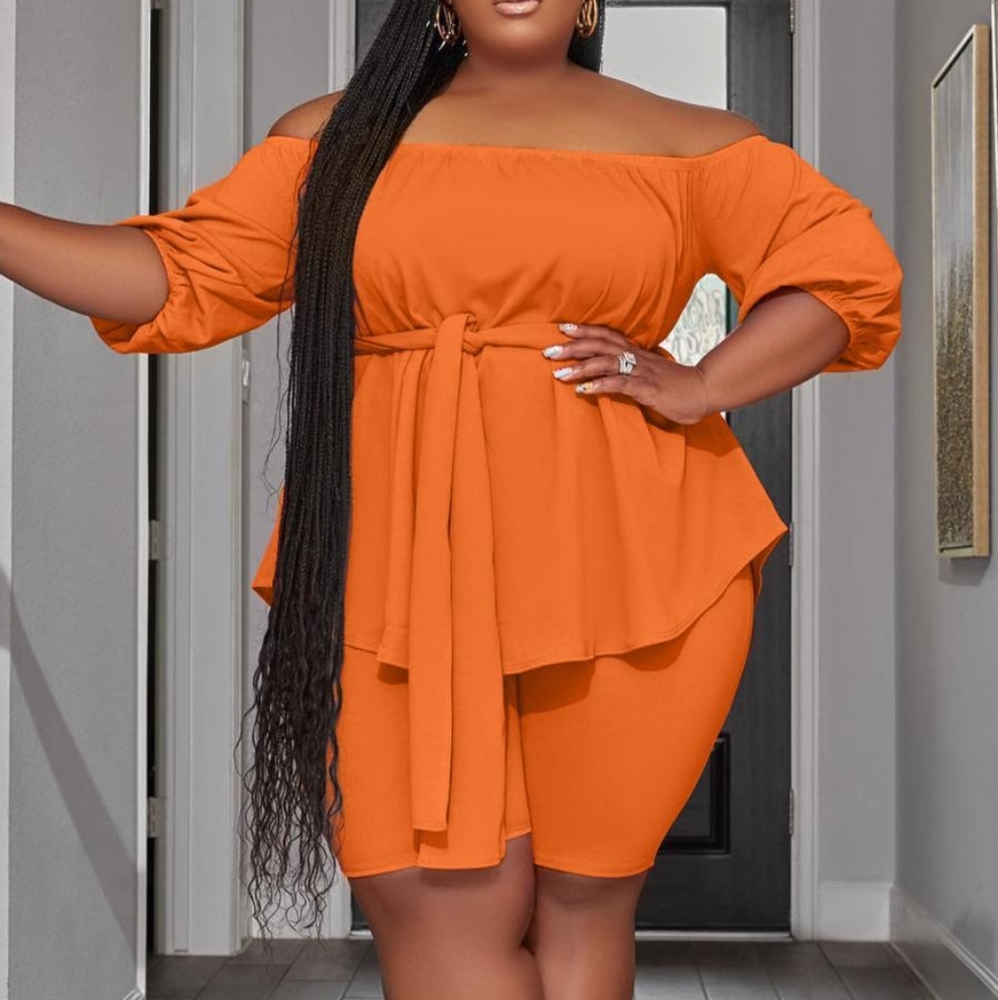 Off-Shoulder Short Set